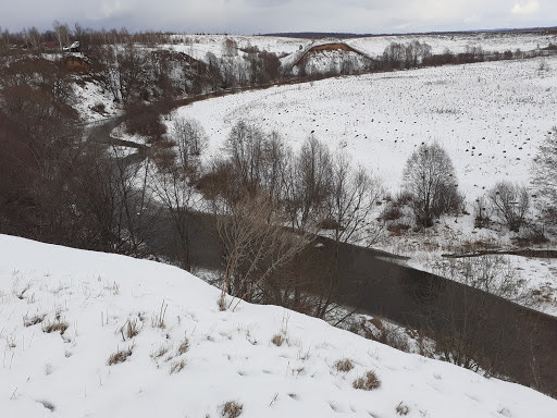 деревня Баранниково река сундовик зимой